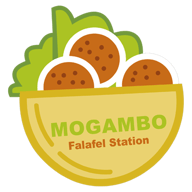 Mogambo Falafel Station logo.