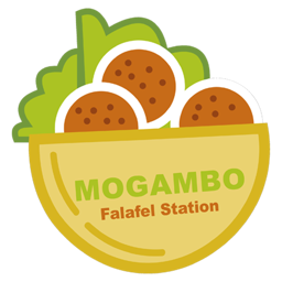 Mogambo Falafel Station logo.